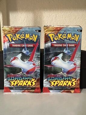 2 Pokemon Scarlet & Violet Surging Sparks Booster Packs